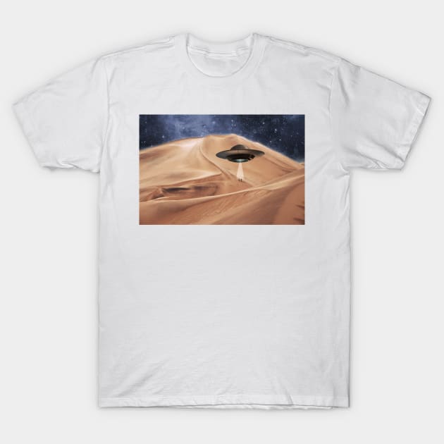 ALIEN DESERT ABDUCTION T-Shirt by deificusArt